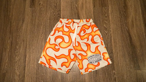 Flame Men Mesh Shorts