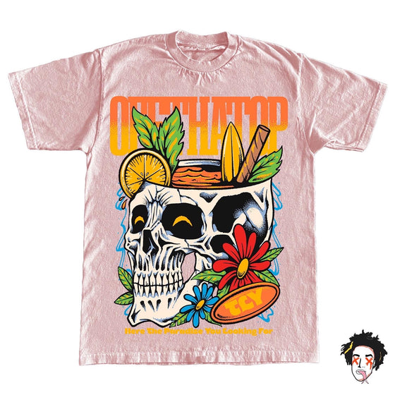 Orange Skull Tee