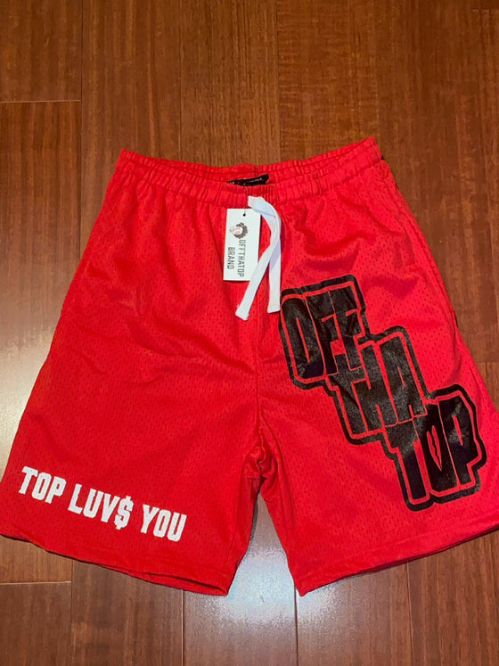 “Top Luv$ You” Mesh Shorts